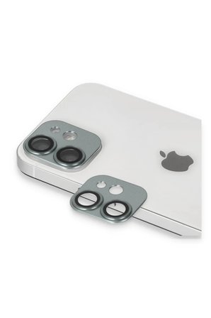 Newface Apple iPhone 11 Pers Alüminyum Kamera Lens - Yeşil