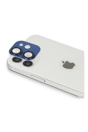 Newface Apple iPhone 11 Pers Alüminyum Kamera Lens - Lacivert