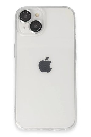 Newface Apple iPhone 14 Kılıf Luko Lens Silikon - Gümüş