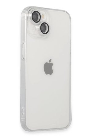 Newface Apple iPhone 14 Kılıf Luko Lens Silikon - Gümüş