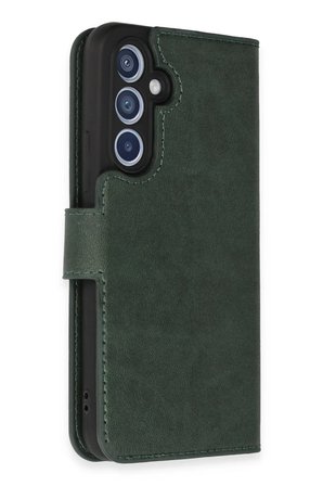 Newface Samsung Galaxy A34 5G Kılıf Trend S Plus Kapaklı Kılıf - Yeşil