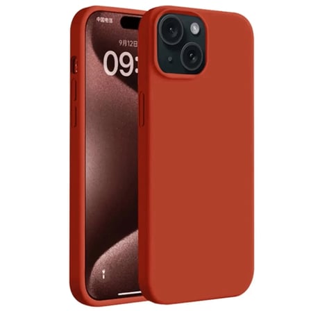 Newface Apple iPhone 15 Kılıf First Silikon - Kırmızı