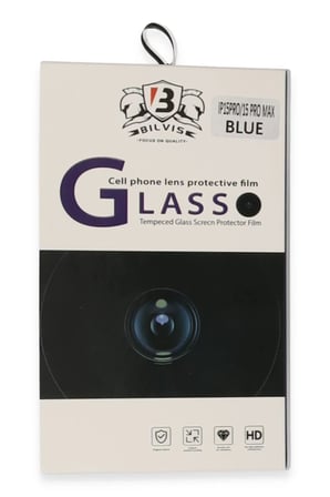Newface Apple iPhone 15 Pro Max Bilvis Titan Kamera Lens - Lacivert