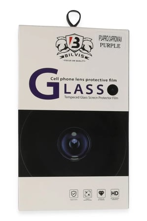 Newface Apple iPhone 14 Pro Max Bilvis Titan Kamera Lens - Derin Mor