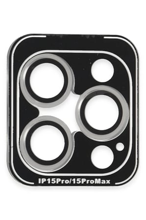 Joko Apple iPhone 15 Pro Max PVD Metal Kamera Lens - Gümüş