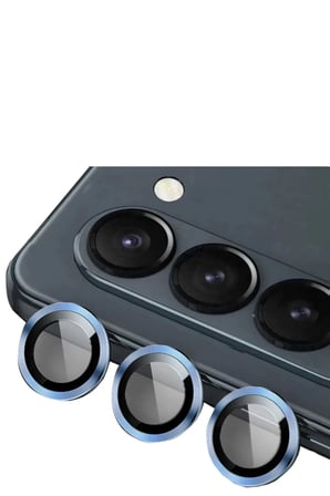 Newface Samsung Galaxy Z Fold 5 Valdez Metal Kamera Lens - Mavi