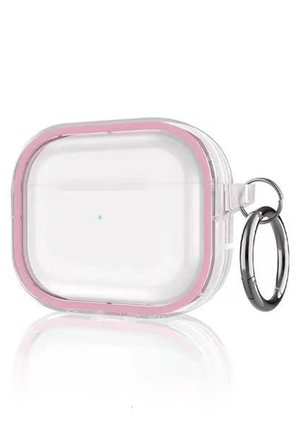 Movenchy Apple Airpods Pro 2 (2.nesil) Shiny Şeffaf Kılıf - Pembe
