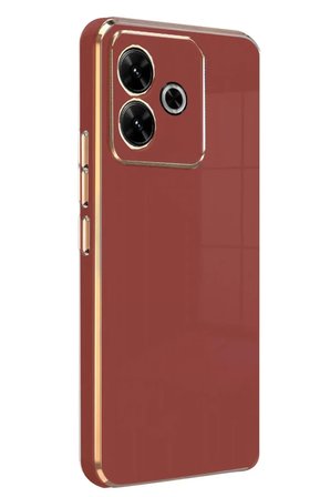 Newface Xiaomi Redmi 13 4G Kılıf Volet Silikon - Kırmızı