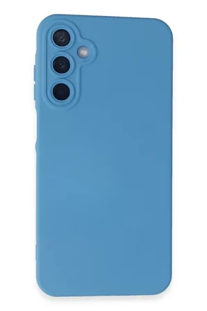 Newface Samsung Galaxy A55 5G Kılıf Nano içi Kadife Silikon - Mavi