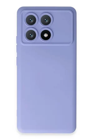 Newface Xiaomi Poco X6 Pro Kılıf Nano içi Kadife Silikon - Lila