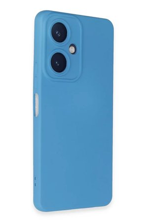 Newface Vivo Y27 Kılıf Nano içi Kadife Silikon - Mavi