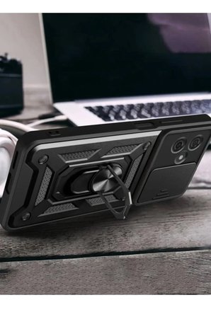 Newface Xiaomi Redmi Note 13 Pro Plus Kılıf Pars Lens Yüzüklü Silikon - Kırmızı
