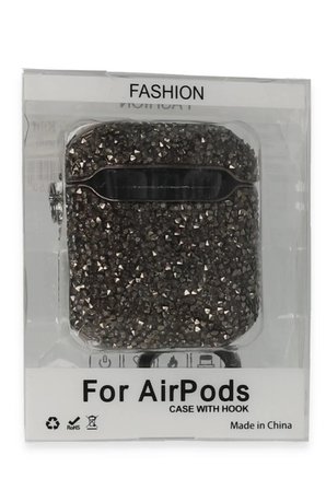 Newface Apple Airpods 2 (2.nesil) Mira Taşlı Kılıf - Siyah