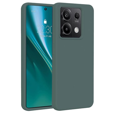 Newface Xiaomi Redmi Note 13 Pro 5G Kılıf First Silikon - Koyu Yeşil
