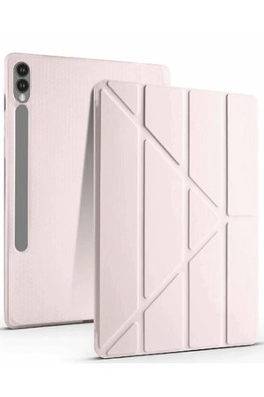 Newface Samsung Galaxy X610 Tab S9 FE Plus 12.4 Kılıf Kalemlikli Mars Tablet Kılıfı - Rose Gold