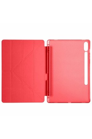 Newface Samsung Galaxy X610 Tab S9 FE Plus 12.4 Kılıf Kalemlikli Mars Tablet Kılıfı - Kırmızı