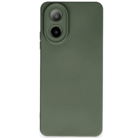 Newface Oppo A38 Kılıf Nano içi Kadife Silikon - Koyu Yeşil