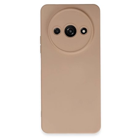 Newface Xiaomi Redmi A3 4G Kılıf Nano içi Kadife Silikon - Pudra