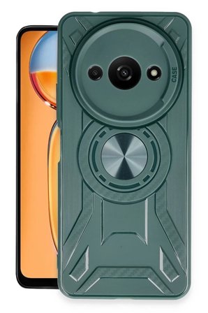 Newface Xiaomi Redmi A3 4G Kılıf Lincoln Silikon - Koyu Yeşil