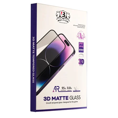 Newface Apple iPhone 16 Pro Max Bilvis 3D Mat Cam Ekran Koruyucu