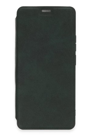 Newface Xiaomi Redmi Note 13 4G Kılıf Flip Cover - Koyu Yeşil