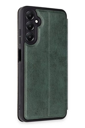 Newface Samsung Galaxy A15 4G Kılıf Flip Cover - Koyu Yeşil