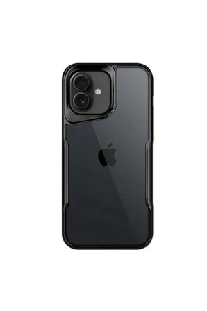 Newface Apple iPhone 16 Kılıf Boyi Silikon Kapak - Siyah