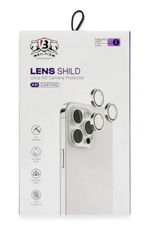 Newface Apple iPhone 16 Pro Max Bilvis Titan Kamera Lens - Gümüş