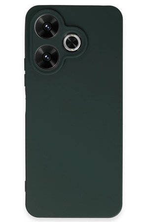 Newface Xiaomi Redmi 13 4G Kılıf First Silikon - Koyu Yeşil
