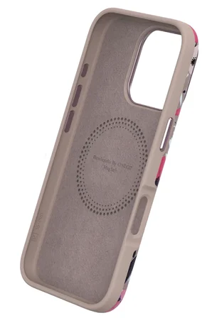 Onegif Apple iPhone 15 Plus Flower Series Magsafe Kapak - Siyah