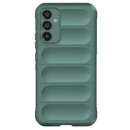 Newface Samsung A56 Kılıf Optimum Silikon - Koyu Yeşil