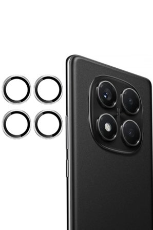 Joko Xiaomi Redmi Note 14 Pro 4G PVD Metal Kamera Lens - Gümüş