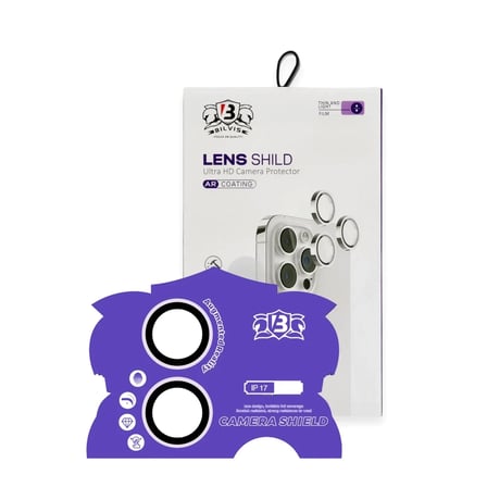 Newface Apple iPhone 17 Bilvis Titan Kamera Lens - Lila