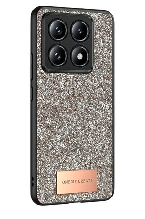 Onegif Xiaomi Mi 14T Pro Bright Simli Kapak - Gold