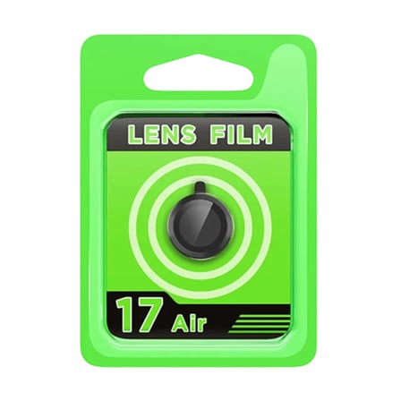Newface Apple iPhone 17 Air Raze Metal Kamera Lens - Siyah