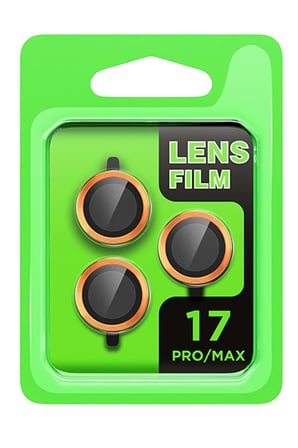 Newface Apple iPhone 17 Pro Raze Metal Kamera Lens - Turuncu
