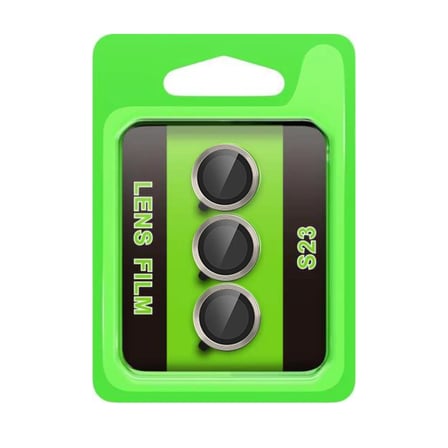 Newface Samsung Galaxy S23 Raze Metal Kamera Lens - Gri