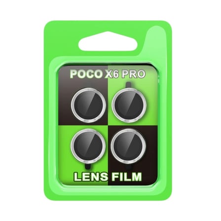 Newface Xiaomi Poco X6 Pro Raze Metal Kamera Lens - Gümüş