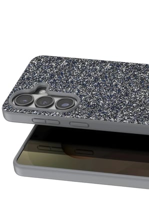 Onegif Samsung Galaxy S26 Bright Simli Kapak - Gümüş