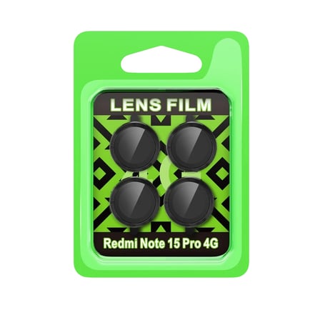 Newface Xiaomi Redmi Note 15 Pro 4G Raze Metal Kamera Lens - Siyah