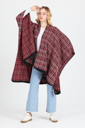 Panço - Pamuk Polyester Karışımlı Şık ve  Kaliteli Kumaş-Kare Desenli