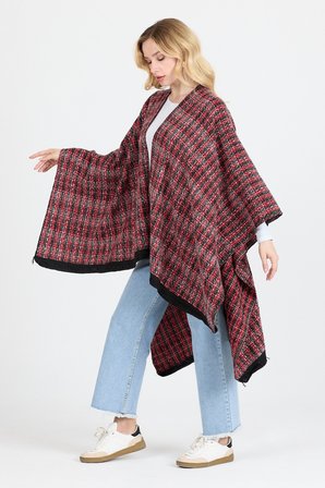 Panço - Pamuk Polyester Karışımlı Şık ve  Kaliteli Kumaş-Kare Desenli