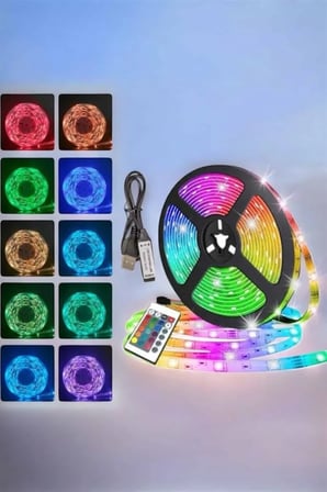 RGB Işıklı 10Metre Şerit Led Kumandalı Yeni Nesil