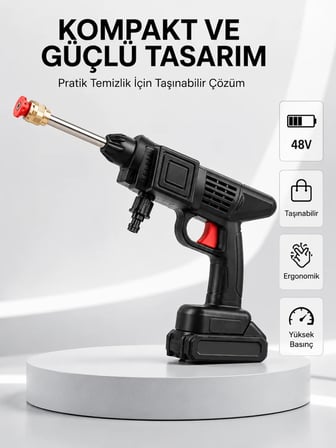 Orijinal 48V Şarjlı Basınçlı Temizlik Tabancası 2025 A Kalite Seri