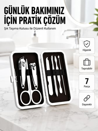 Taşınabilir Çantalı Çok Fonksiyonlu Bakım Seti
