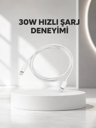 Yüksek Saflıkta Bakır Çekirdekli 30W Hızlı Şarj Kablosu