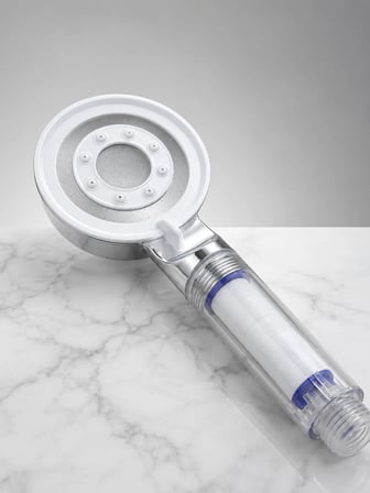 Mineral Taşlı Filtreli Duş Başlığı Güçlü Su Basınçlı Banyo Başlığı