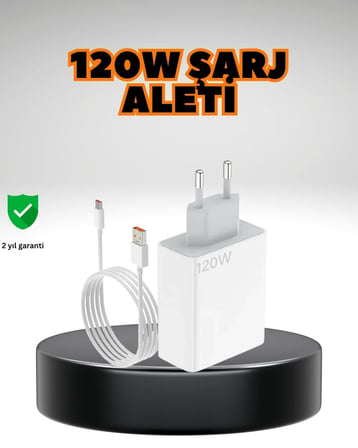 120 Watt Ultra Hızlı Şarj Seti Realme 7 8 9 Pro Uyumlu