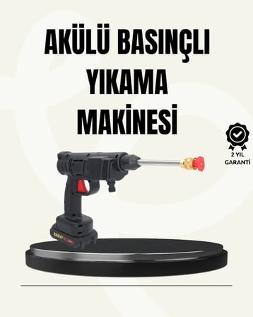 48V Şarjlı Basınçlı Yıkama Makinesi Kablosuz Su Tabancası