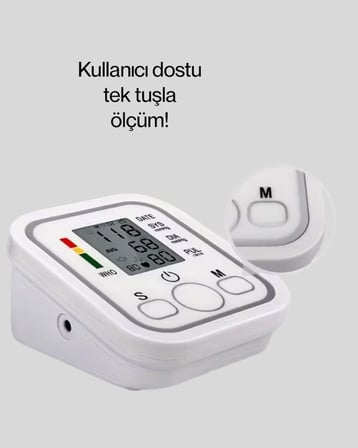Kol Tipi LCD Ekranlı Elektronik Tansiyon Monitörü